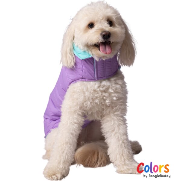 Chaleco doble faz Lila Menta